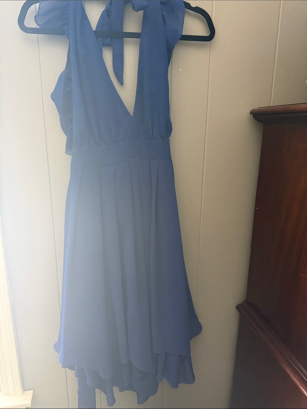 Ultra deep v backless dress
